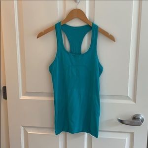 lululemon swiftly tech racerback turquoise size 6